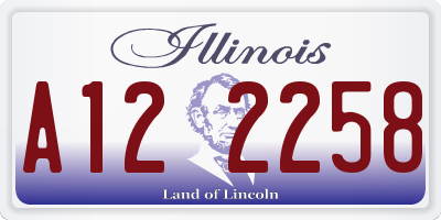 IL license plate A122258