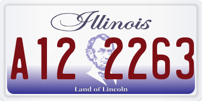 IL license plate A122263