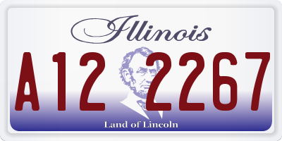 IL license plate A122267