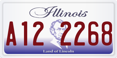 IL license plate A122268
