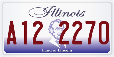 IL license plate A122270