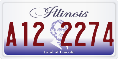 IL license plate A122274