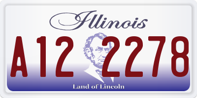 IL license plate A122278