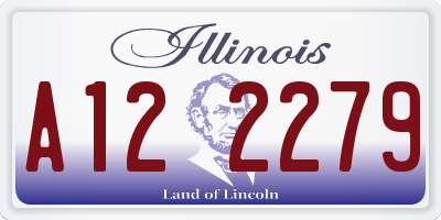IL license plate A122279