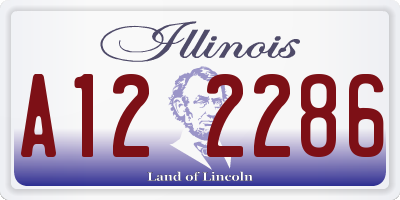 IL license plate A122286