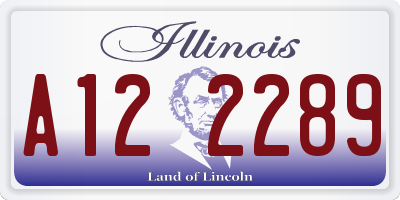 IL license plate A122289