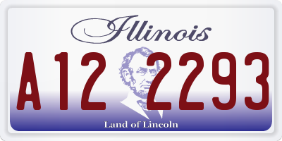 IL license plate A122293