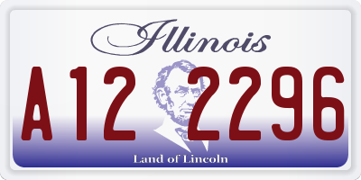 IL license plate A122296