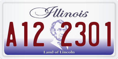 IL license plate A122301