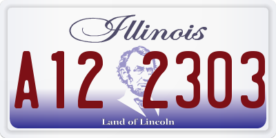 IL license plate A122303