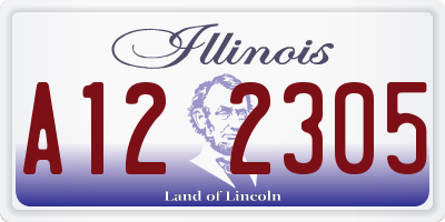 IL license plate A122305