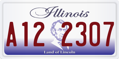IL license plate A122307