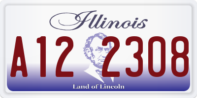 IL license plate A122308