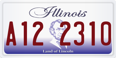 IL license plate A122310