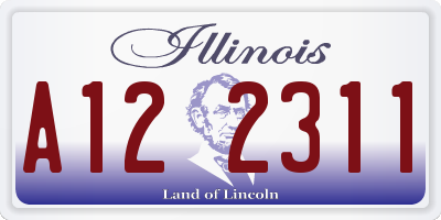 IL license plate A122311