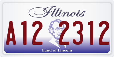 IL license plate A122312