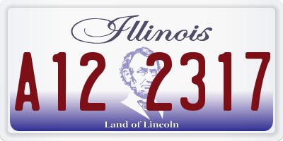 IL license plate A122317