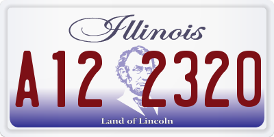 IL license plate A122320