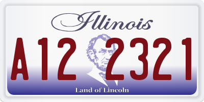 IL license plate A122321