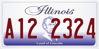 IL license plate A122324