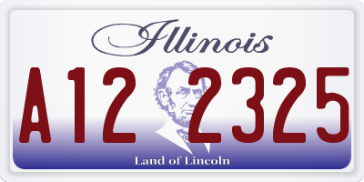 IL license plate A122325