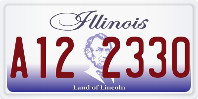 IL license plate A122330