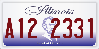 IL license plate A122331