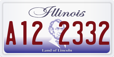 IL license plate A122332