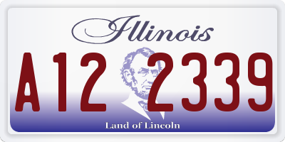 IL license plate A122339