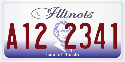 IL license plate A122341