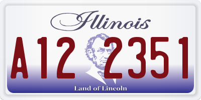 IL license plate A122351