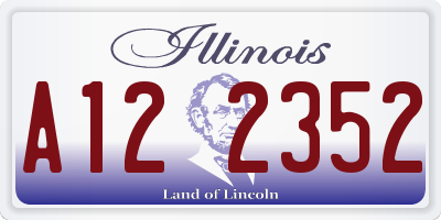 IL license plate A122352