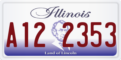 IL license plate A122353