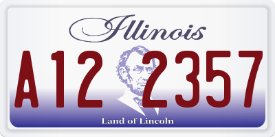IL license plate A122357