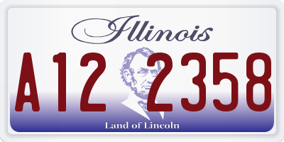 IL license plate A122358