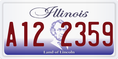 IL license plate A122359