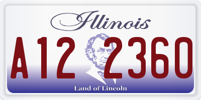 IL license plate A122360