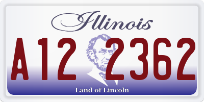 IL license plate A122362