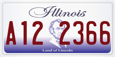 IL license plate A122366
