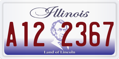 IL license plate A122367