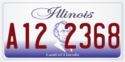 IL license plate A122368