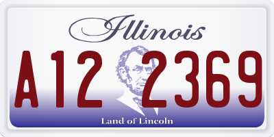IL license plate A122369