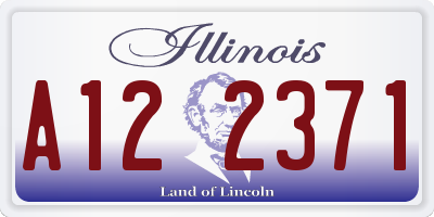 IL license plate A122371