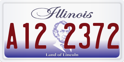 IL license plate A122372