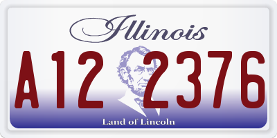 IL license plate A122376