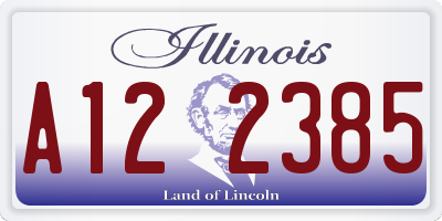 IL license plate A122385