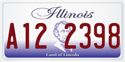 IL license plate A122398