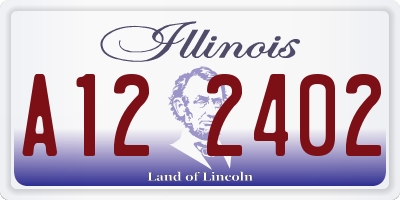 IL license plate A122402
