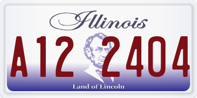 IL license plate A122404