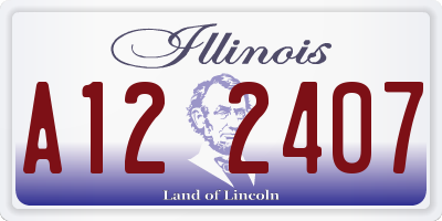 IL license plate A122407